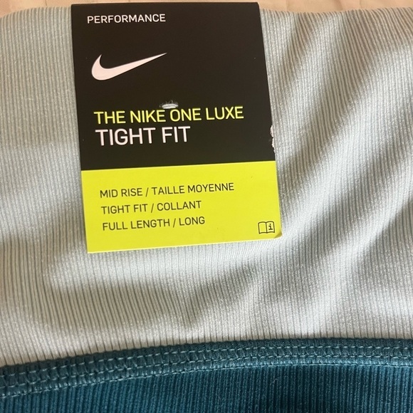 Nike NWT One Luxe Tight Fit Mid Rose Leggings - Picture 3 of 5
